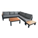 Corner BT Lagom Smokey Grey With Coffee Table