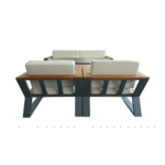 Out Sofa Set BT Zeus 3+1+1+Cross Table Grey +Cappu - Image 6
