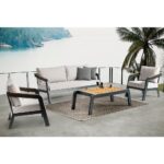 Outdoor Sofa Set BT Loca 3+1+1+Coffee Table Smokey