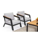 Outdoor Sofa Set BT Loca 3+1+1+Coffee Table Smokey - Image 2