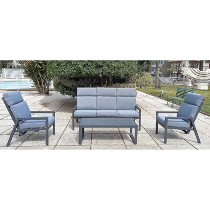 Outdoor Sofa Set Furniture 7458-1 Grey