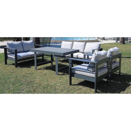 Outdoor Sofa Set Furniture 9519-4 Grey-Grey