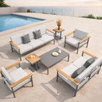 Sofa Set Higold RBM-Nola Grey 1+1+2+3+T