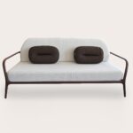Outdoor Sofa Mowee Xaloc 3 Seater Brown & White - Image 2
