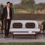 Outdoor Sofa Mowee Xaloc 3 Seater Brown & White - Image 3