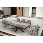 Out Dining Set BT Barbados +10 Chairs Smokey Grey