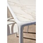 Outdoor Dining Set Mowee Table+6 Chairs White Xalo - Image 3