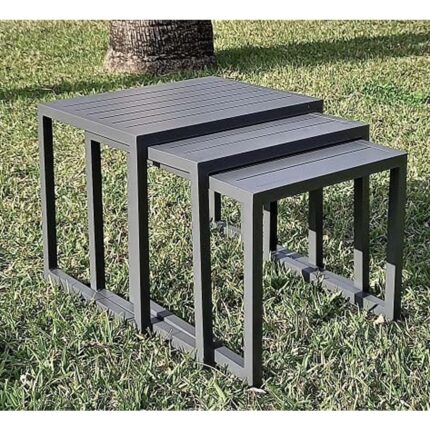 Table Furniture Set Of 3 7800 Grey