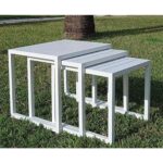 Table Furniture Set Of 3 7800  White