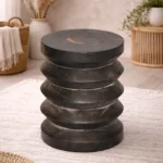 Stool DI DF24-94 Black Solid Wood