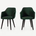 Set of 2 Dining Chairs HF CH-A-8102-GREEN
