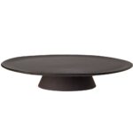 Cakeserver on Foot Aida Raw Titanium Black 34cm