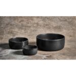 Bowl set of 3 Aida Raw Titanium Black - Image 3