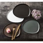Lunch Plate Aida Raw Organic Titanium Black 24*21 - Image 4