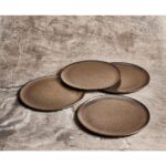 Lunch Plate Aida Raw Metallic Brown 23cm - Image 3