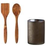 Storage Canister Aida Raw Metallic Brown w/spatula