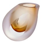 Occhio Vase Philippi Brown Glass 139006