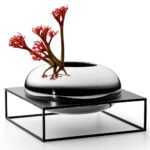 Solero Vase with Stand Philippi 240027 XL Nickel