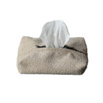 Napkin Holder RA Taupe Bouclee with Zipper