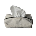 Napkin Holder RA Light Grey Stripped with Zipper