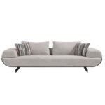 Sofa 4 Seater RT Venice Light Grey Oscar 60