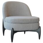 Armchair JF Japan Fabric Grey Black Base