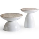 Center Table Set HT Maison White TRV MDF