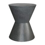 Side Table LF One Zigzag Granite Dark Grey