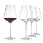 Set of 4 Wine Glass Aida Extravagant Dark Redwine