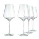 Set of 4 Wine Glass Aida Extravagant Dark Redwine - Image 2