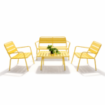 Outdoor Sofa Set Furniture MS301 Yellow - Image 2