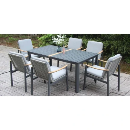 Dining Set Furniture HT9358D Grey