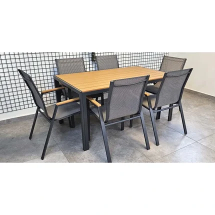 Outdoor Dining Set Furniture TS086T/TS086C Grey