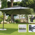 Umbrella PF 2320 Grey + Stone Base