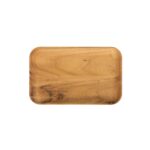 Rectangular Dinner Plate Aida Raw Teak Wood 15468