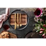 Rectangular Dinner Plate Aida Raw Teak Wood 15468 - Image 3