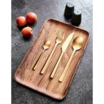 Rectangular Dinner Plate Aida Raw Teak Wood 15469 - Image 2