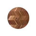 Wooden Board Round Aida Herringbone 89548