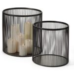 Set of 2 Candle Holder Philippi Nobo Hurric 122028