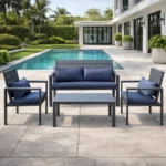 outdoor sofa set Furniture 4001 GREY + CUSH GREY