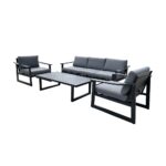 Outdoor Sofa Set Furniture 61939/5 Grey - Image 2