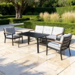 Outdoor Sofa Set Furniture 065/2733-5 Full Grey