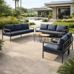 Outdoor Sofa Set Furniture J5194-6 Full Grey