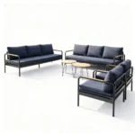 Outdoor Sofa Set Furniture J5194-6 Full Grey - Image 2