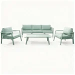Outdoor Sofa Set Furniture 7492-8 Green - Image 2