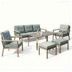 Outdoor Sofa Set Furniture 065/2733-5-BENCH Grey - Image 2