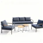 Outdoor Sofa Set Furniture J5194-5 Grey+Cush Grey - Image 2