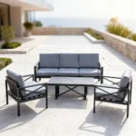 Outdoor Sofa Set Furniture 61685/5 Dark Grey