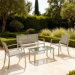 Outdoor Sofa Set Furniture 3002 Champagne
