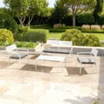 Outdoor Sofa Set Furniture PS9112 White